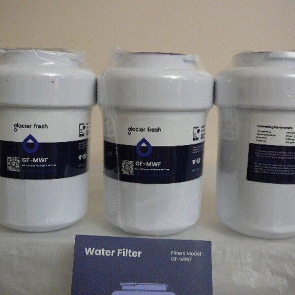 Glacier Fresh GF-MWF Ice & Water Refrigeration Fridge Filters-3 Pack-NEW-SEALED - Picture 2 of 5